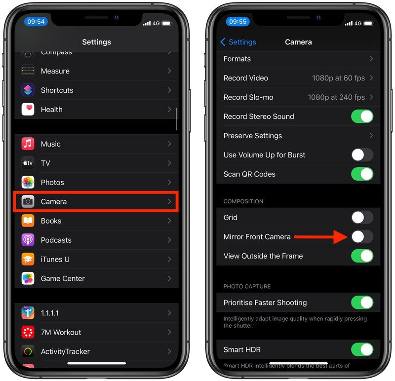 iOS 14 教程：如何使 iPhone 自带相机进行镜像自拍？