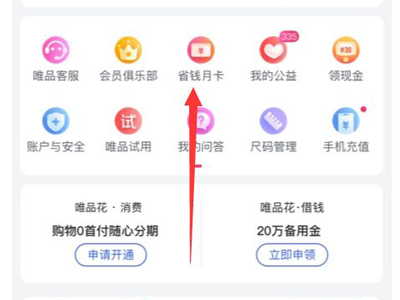 唯品会省钱月卡在哪里买