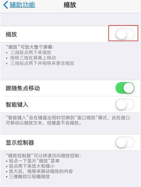 iPhone 缩放功能使用教程