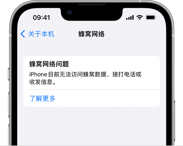 iPhone 重启或更新后看到“蜂窝网络问题”等提示怎么办？