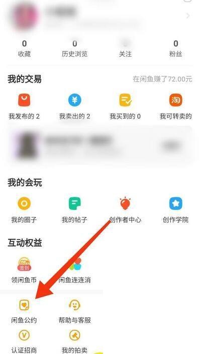 闲鱼在哪里可以看到闲鱼公约 查询闲鱼公约方法教程 4