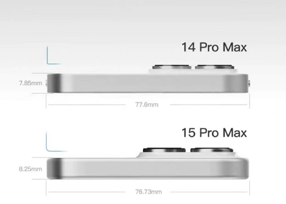 iPhone15ProMax与14ProMax有什么区别 外观对比测试分享 2