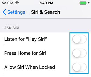 在 iPhone 上完全禁用 Siri