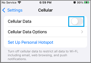 在 iPhone 上禁用蜂窝数据使用