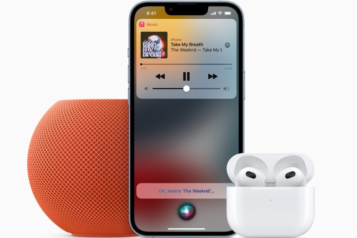 带有 HomePod Mini 和 AirPods 的 Apple Music 套餐。