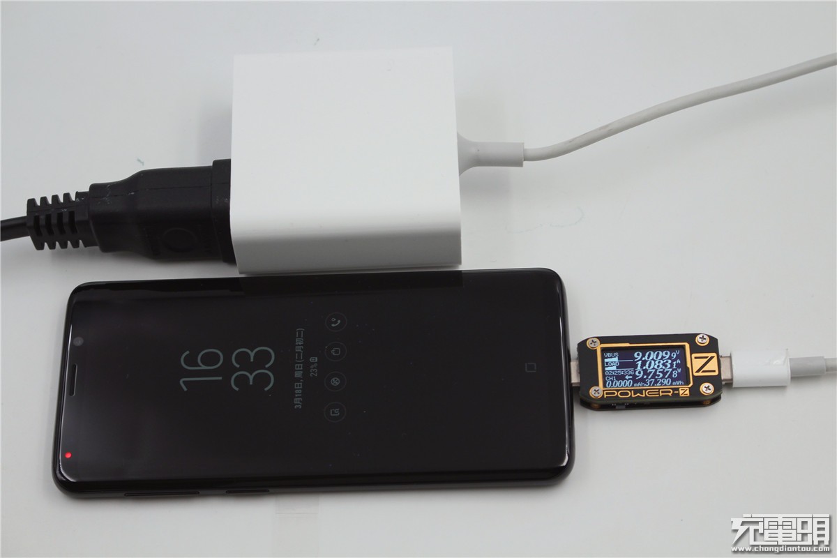 三星Galaxy S9 USB PD快充兼容性测试