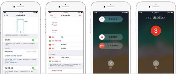 iOS11 SOS中开启和设置的方法截图