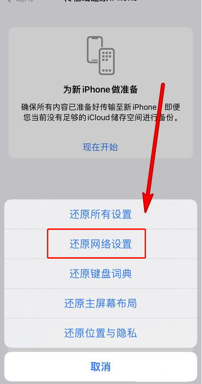 iPhone13怎样还原网络设置？iPhone13还原网络方法介绍截图