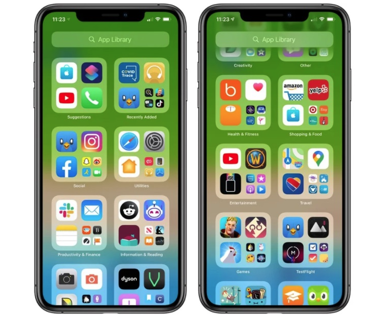 iOS 14 beta 7 新改进：调整 App 资源库分类