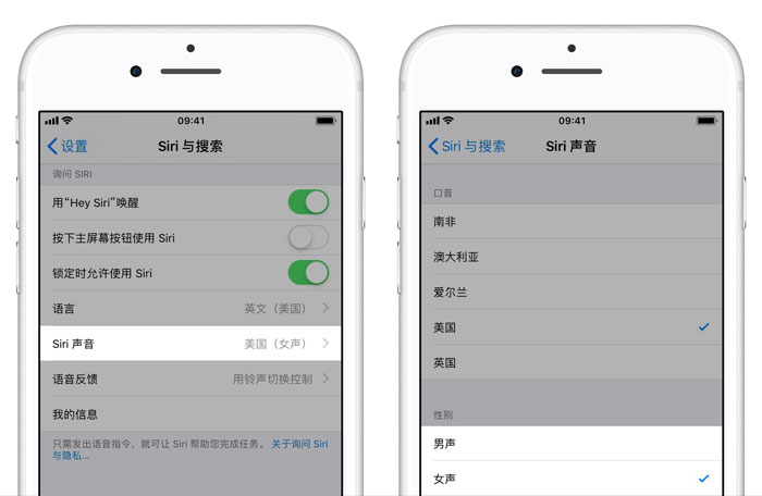 iPhone XS Max 如何设置 Siri 声音性别？如何控制 Siri 静音开关？