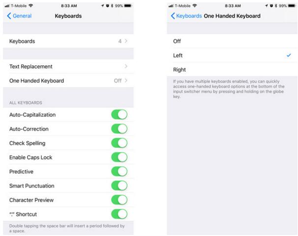 iOS 11单手键盘功能使用方法