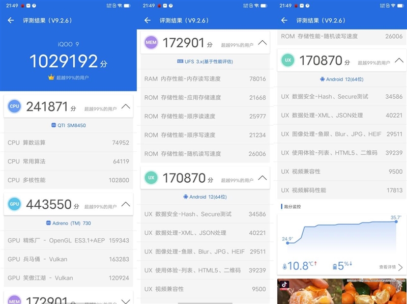  4K无短板旗舰！iQOO 9首发评测：骁龙8跑《原神》仅仅40℃