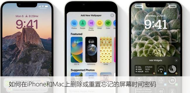 如何在iPhone和Mac上删除或重置忘记的屏幕时间密码