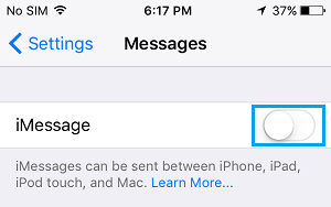 在 iPhone 上禁用 iMessage