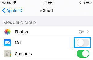 注销 iCloud 邮件