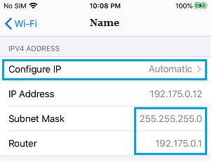 在 iPhone 上配置 IP 选项