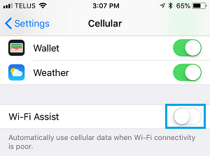 在 iPhone 上禁用 WiFi 助手