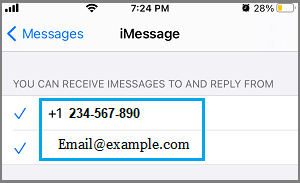 通过 Apple ID 和电话号码接收 iMessages