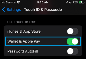 在 iPhone 上为 Apple Pay 启用 Touch ID