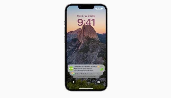 苹果iOS16如何更改锁定屏幕上的通知布局