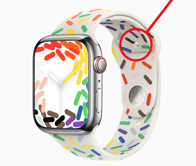 用户反馈苹果 Apple Watch 2023 款彩虹表带可能存在“瑕疵”