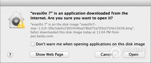 Mac版ios7.x越狱工具Evasi0n v1.0.1图文越狱