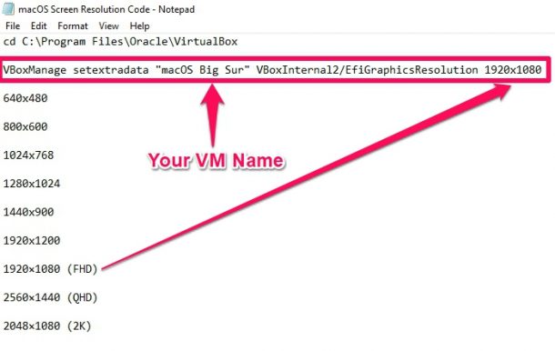 如何全屏打开macOS VirtualBox VM