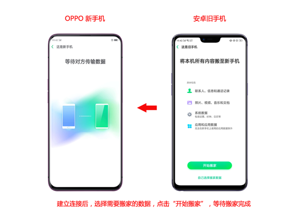oppo手机如何把旧手机数据转移到新手机